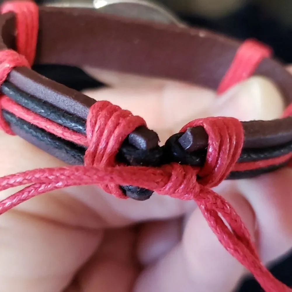 NWT Arizona Cardinals Faux Leather Bracelet